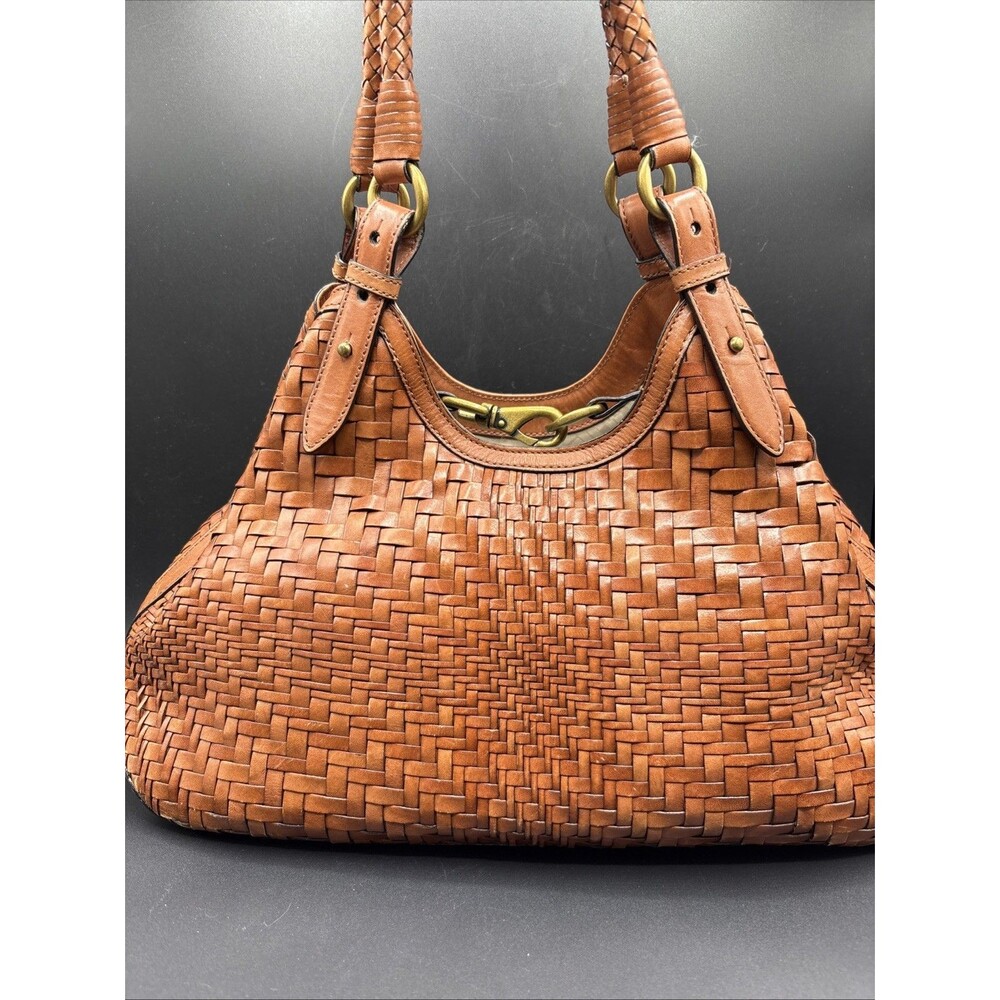Cole Haan Tan Woven Shoulder Bag